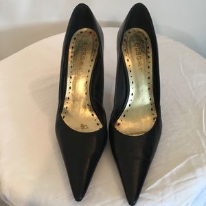 BgcbGirls pointy toe black pumps